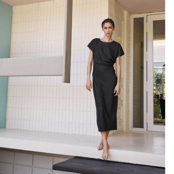 Dresses & Skirts - ZARA Elegant DRAPED MIDI DRESS